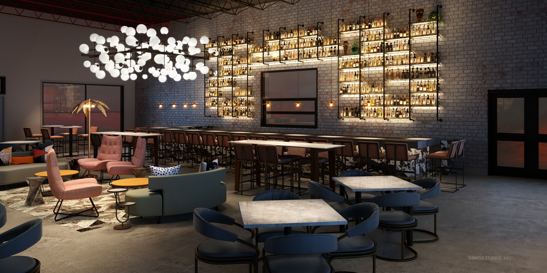 Luxury interior 3D rendering and virtual staging #1