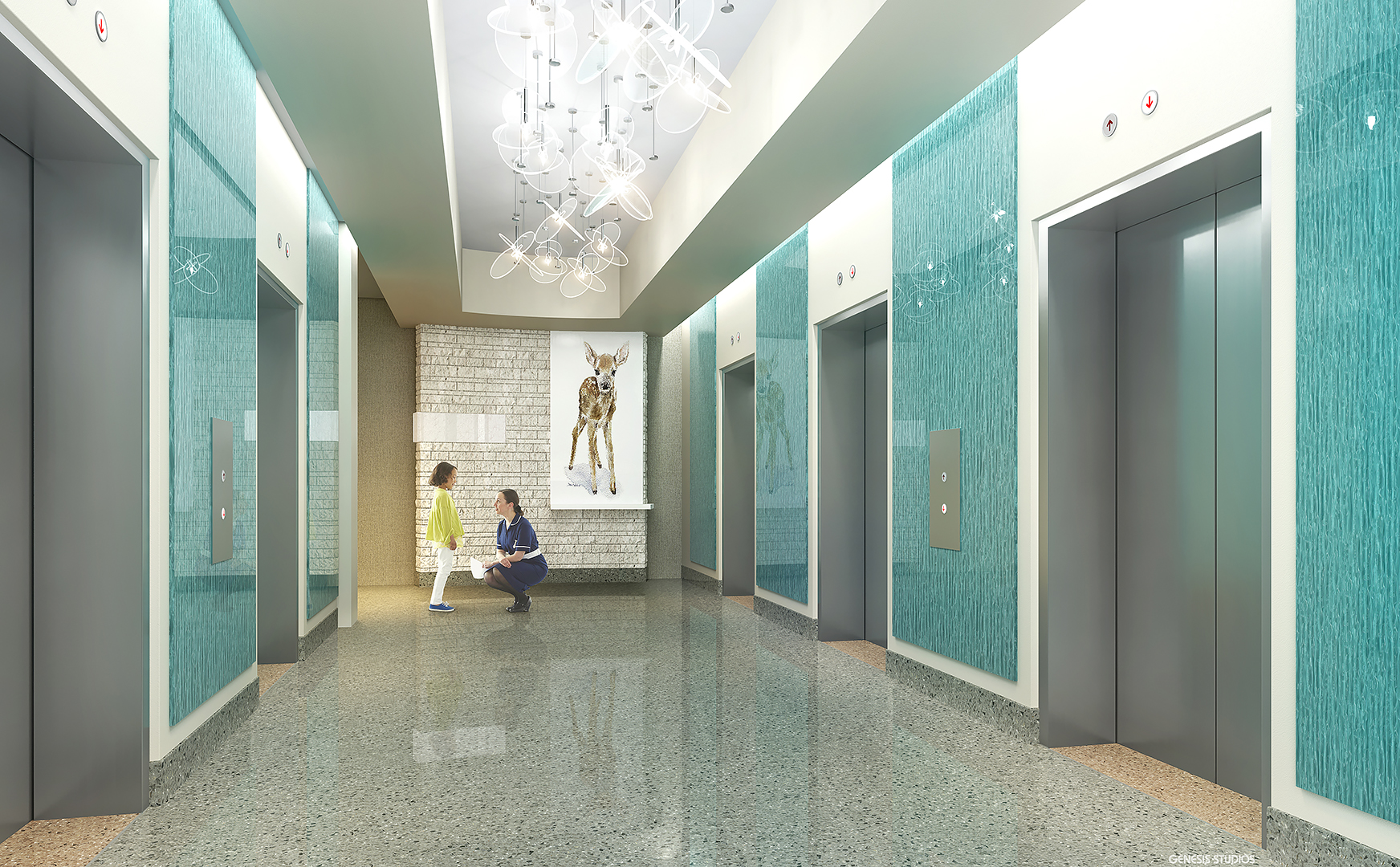 Luxury interior 3D rendering and virtual staging #2