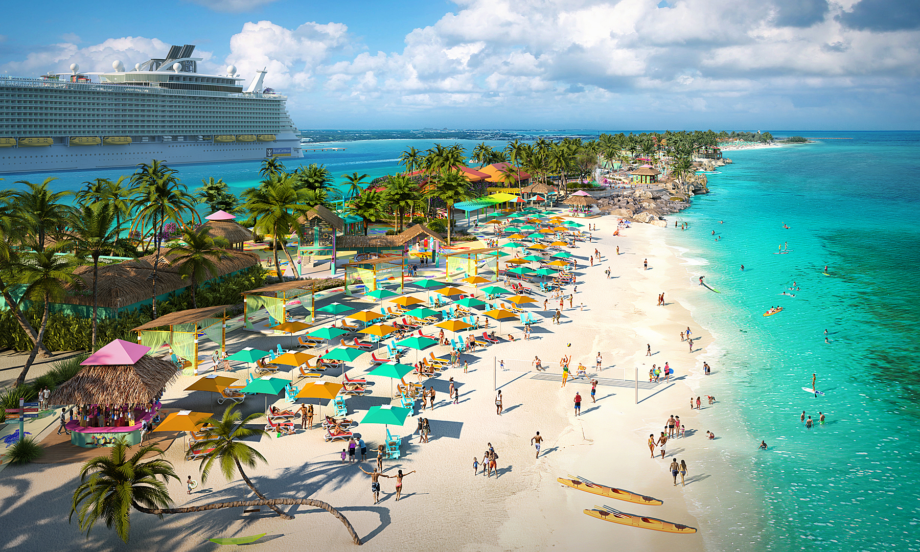 Luxury resort rendering — hospitality architectural visualization